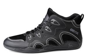 Мужские повседневные туфли с высоким берцем, устойчивые к истиранию и амортизации BECK, Black