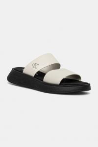 Шлепанцы Sandal Slide с двойными ремешками Calvin Klein Jeans, бежевый