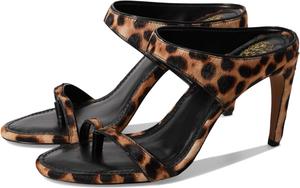 Сандалии Vince Camuto Brisa Toe Loop High Heel Mule Sandals, цвет Tan Multi/Black