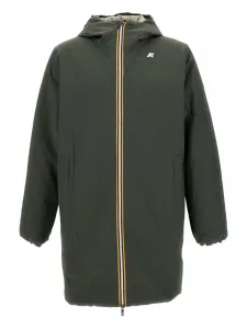 Теплое двустороннее стеганое пальто JacobSt K-Way, зеленый