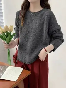 Вязаный топ с узором в виде звезд для женщин Doux Belle, цвет Gray