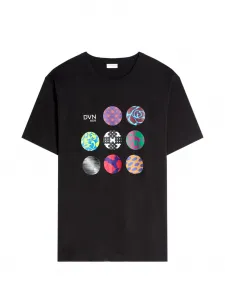Футболка с графичным принтом Dries Van Noten, черный