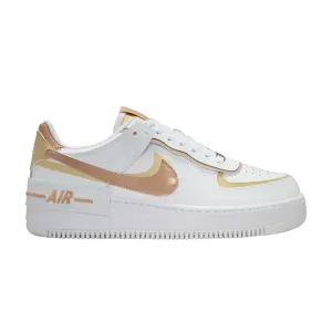 Кроссовки Nike Wmns Air Force 1 Shadow 'White Team Gold Hemp', белый