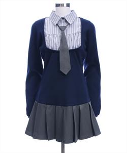 Вязаное мини-платье-рубашка для стыковки