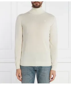 Шерстяная водолазка Regular fit Karl Lagerfeld, белый