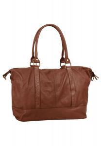 Дорожная сумка из натуральной кожи, производство Италия Samantha Look, цвет Cognac