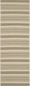 Ковер SAFAVIEH, 79 x 153 см, Courtyard Collection Beige / Green CY7062 для помещений и улицы, водонепроницаемый, легко чистится, для патио, заднего двора, прихожей