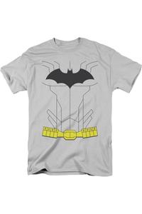Футболка с коротким рукавом для взрослых Batman New Batman Uniform Gildan, серебряный