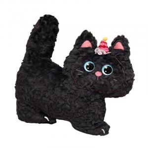 Милый и очаровательный плюшевый кот с большими глазами, плюшевая игрушка кукла, высота 42 см Ten Thousand Children's Music, черный