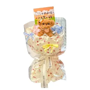 Забавный щенок из скрученных прутьев ручной работы, букет вест хайленд терьера креативная кукла Dolls and bears dance