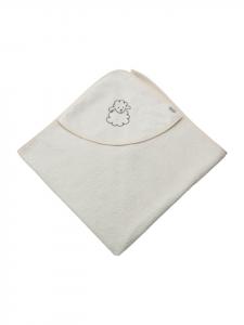 Sterntaler Банное полотенце с капюшоном 100x100 см, цвет «Овечья шерсть», оттенок «экрю»