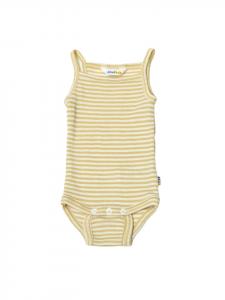 Joha Боди на тонких бретелях из мериносовой шерсти/шелка, желтого цвета