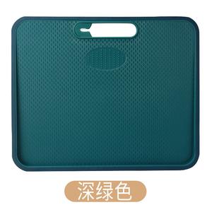 Plys Разделочная доска, антиплесень, кухонная, утолщенная, двусторонняя, для фруктов и овощей, полиэтилен, противоскользящая [оливковый]