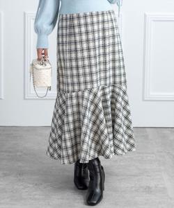 Твидовая юбка-русалка (в комплекте)