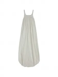 Платье с собранной драпировкой и воздушным подолом ARMARIUM, белый