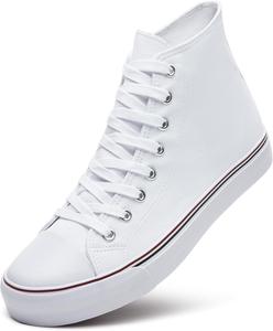 Мужские высокие кеды ZGR из холста с шнуровкой, классические повседневные прогулочные туфли, белый