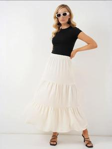 Bigdart Юбка в натуральном белом цвете