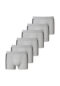 Шорты в стиле ретро / брюки 6 пар в упаковке - 95/5 стрейч - органический хлопок Schiesser, серый