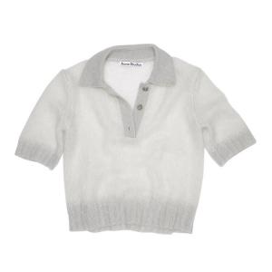 Рубашка Acne Studios Mohair Polo 'Pale Grey', серый