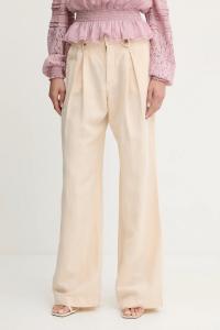Брюки с добавлением льна SHAYE Guess, бежевый