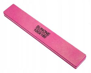 Полировщик для ногтей 100/180, Прямой, Розовый Sunone