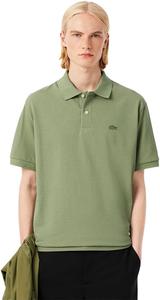 Мужская повседневная поло-рубашка Lacoste из плотной ткани свободного кроя, шалфейно-зеленый