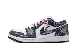 Кроссовки баскетбольные Air 1 Butterfly Dream Star Orbit устойчивые к истиранию низкие винтажные unisex Jordan, розовый