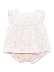 Комплект из топа и шортов с цветочным принтом Patachou, розовый