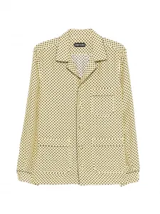 Рубашка с узором Tom Ford, желтый