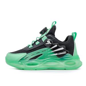 Кроссовки для бега с низким верхом, противоскользящие, амортизирующие, износостойкие, дышащие, детские SUPEREDGE, зеленый
