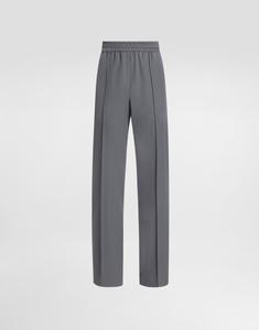 Брюки из шерстяного габардина Dolce & Gabbana, серый