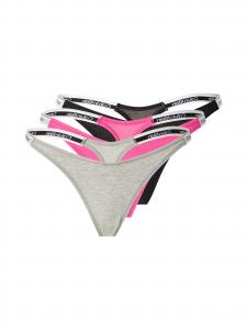 Calvin Klein Underwear Стринги в крапчатом сером, фиолетовом, черном