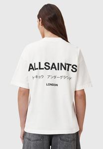 Футболка AllSaints UNDERGROUND ETTA TEE, Ashen White/White