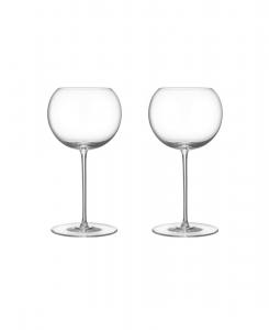 Набор из 2 бокалов для вина с геометрическим рисунком Orrefors, прозрачный