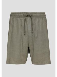 Брюки 7929_оливково-зеленого цвета QS