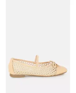 Omela балетки для женщин с плетеным бантом London Rag, коричневый