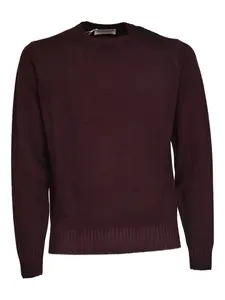 Джемпер с круглым вырезом и длинными рукавами Filippo De Laurentiis, красный