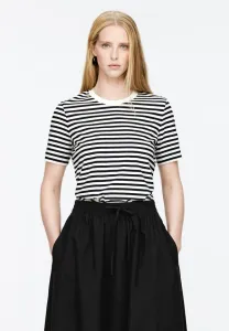 Футболка с фирменным принтом Arket, White/Dark Blue