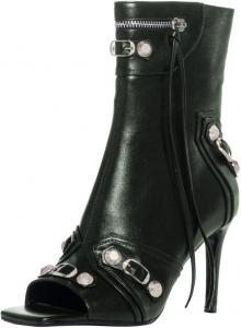 Женские ботильоны FSJ с открытым носком, заклепками и ремешком с кисточками, шпилька, модная боковая молния, короткие ботинки до щиколотки, для вечеринок и танцев, размеры 4-16 US, Green