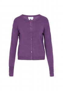 Usha BLUE LABEL Трикотажный кардиган в темно-фиолетовом цвете