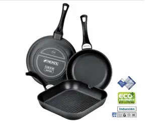 Сковорода-гриль Bra M350030 Monix Solid+ 28 см, черная, один размер BRA