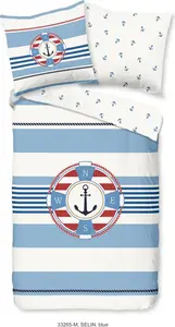 Пододеяльник Pure 200x200 + 2* 80x80 см - морской с буем Muller Textil