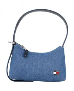 Синяя джинсовая сумка через плечо с логотипом Tommy Jeans, синий