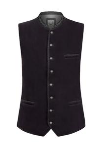 Традиционный жилет «Лоренцо» Карманы с окантовкой, воротник стойка, для мужчин STOCKERPOINT, графитовый
