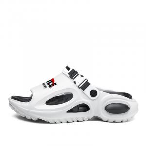 NANJIREN Пляжные сандалии унисекс коричневые/синие/серые/зеленые - белые черные, цвет White Black