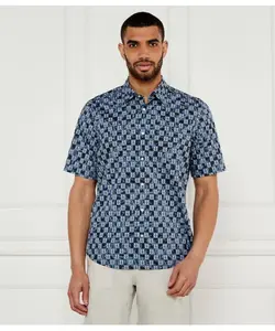 Рубашка Раш_2_м Regular fit Boss Orange, синий