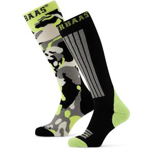 Лыжные носки Poederbaas Camo Black Multi - 2 пары