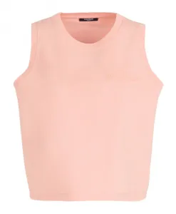 Майка с винтажной вышивкой Bamain Balmain, розовый