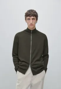 Кардиган на пуговицах с рукавами реглан Massimo Dutti, Dark Green