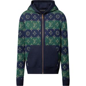 Монограммный реверсивный худи Double Face LOUIS VUITTON, зеленый